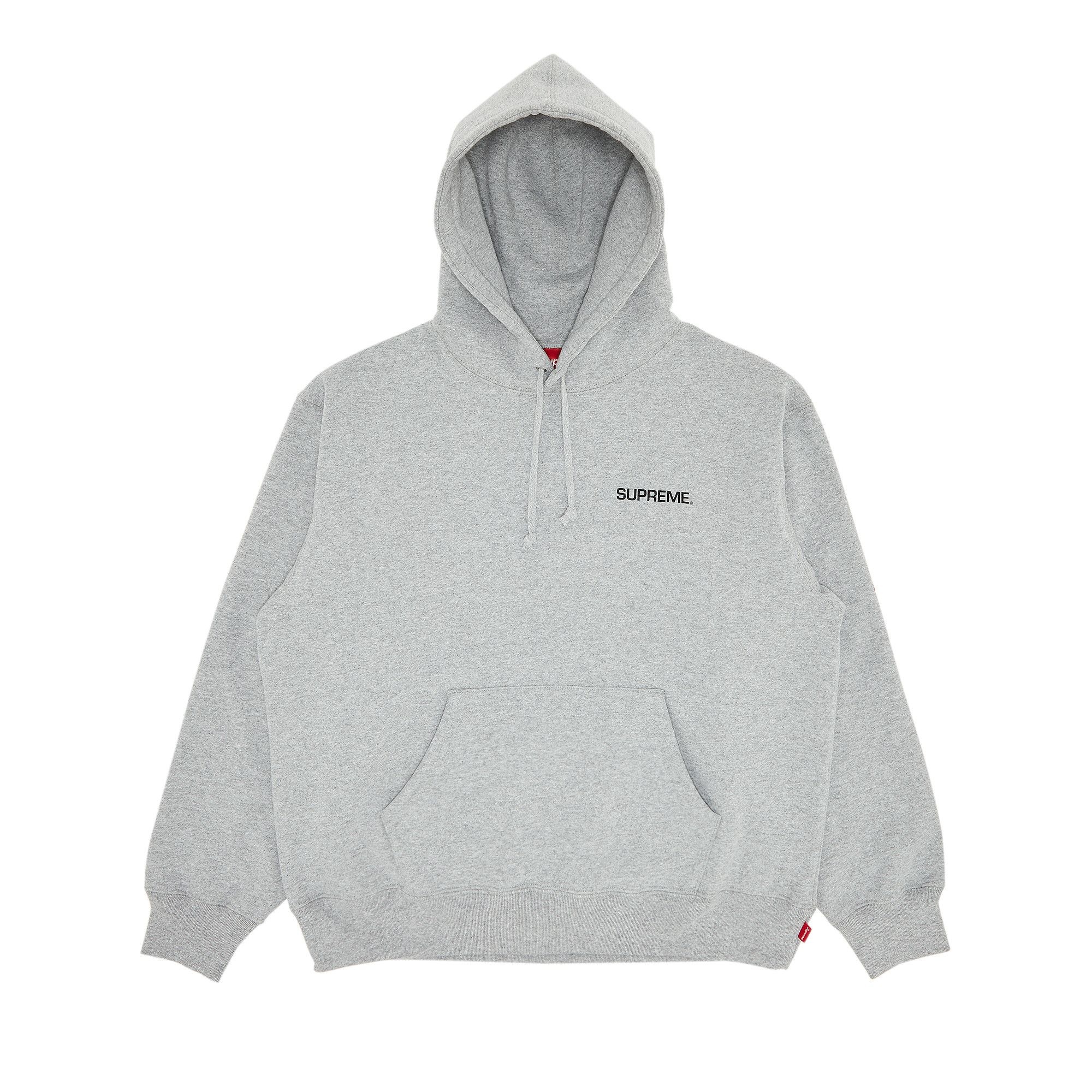 Supreme Immortal Hooded Sweatshirt 'Heather Grey' - 1