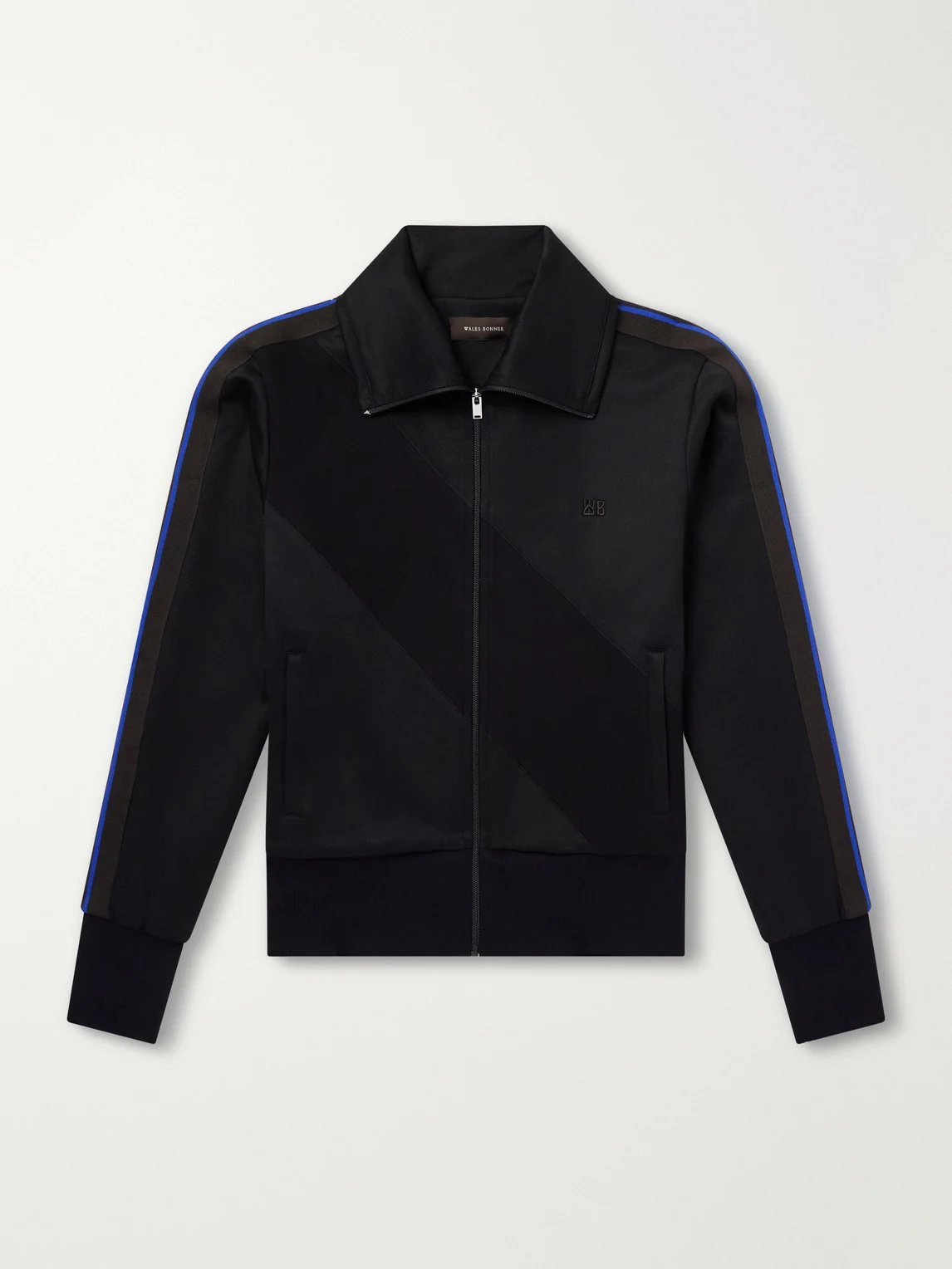 Form Logo-Embroidered Striped Jersey Jacket - 1