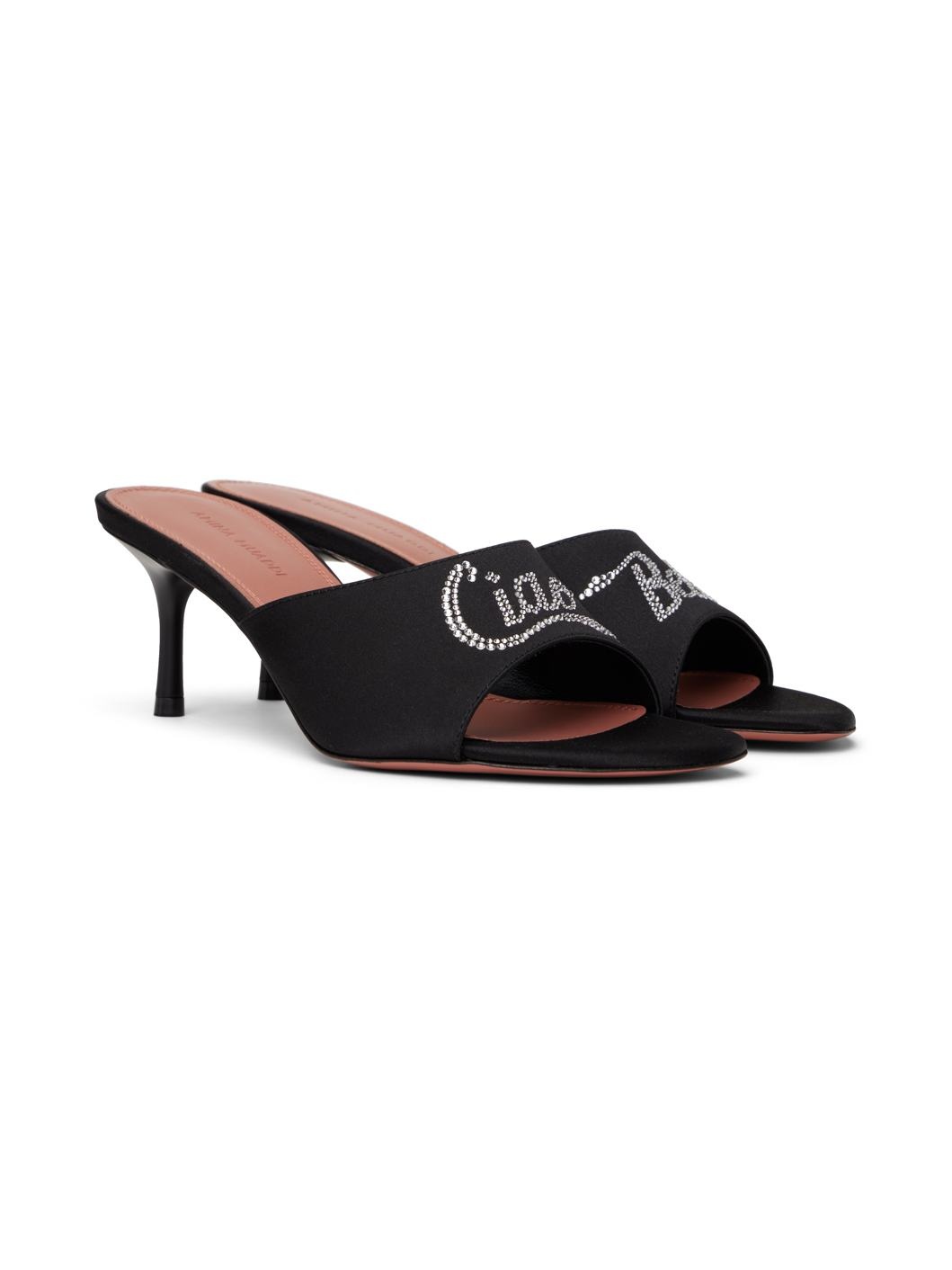 Black 'Bella' 60 Heeled Sandals - 4