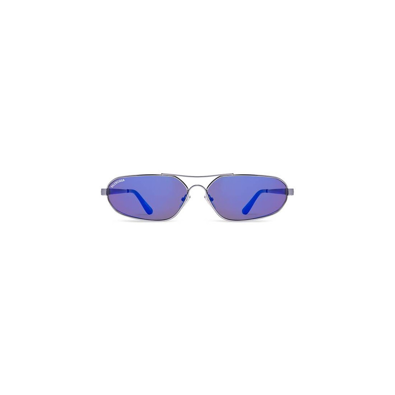 Stretch Oval Sunglasses in Blue 1
