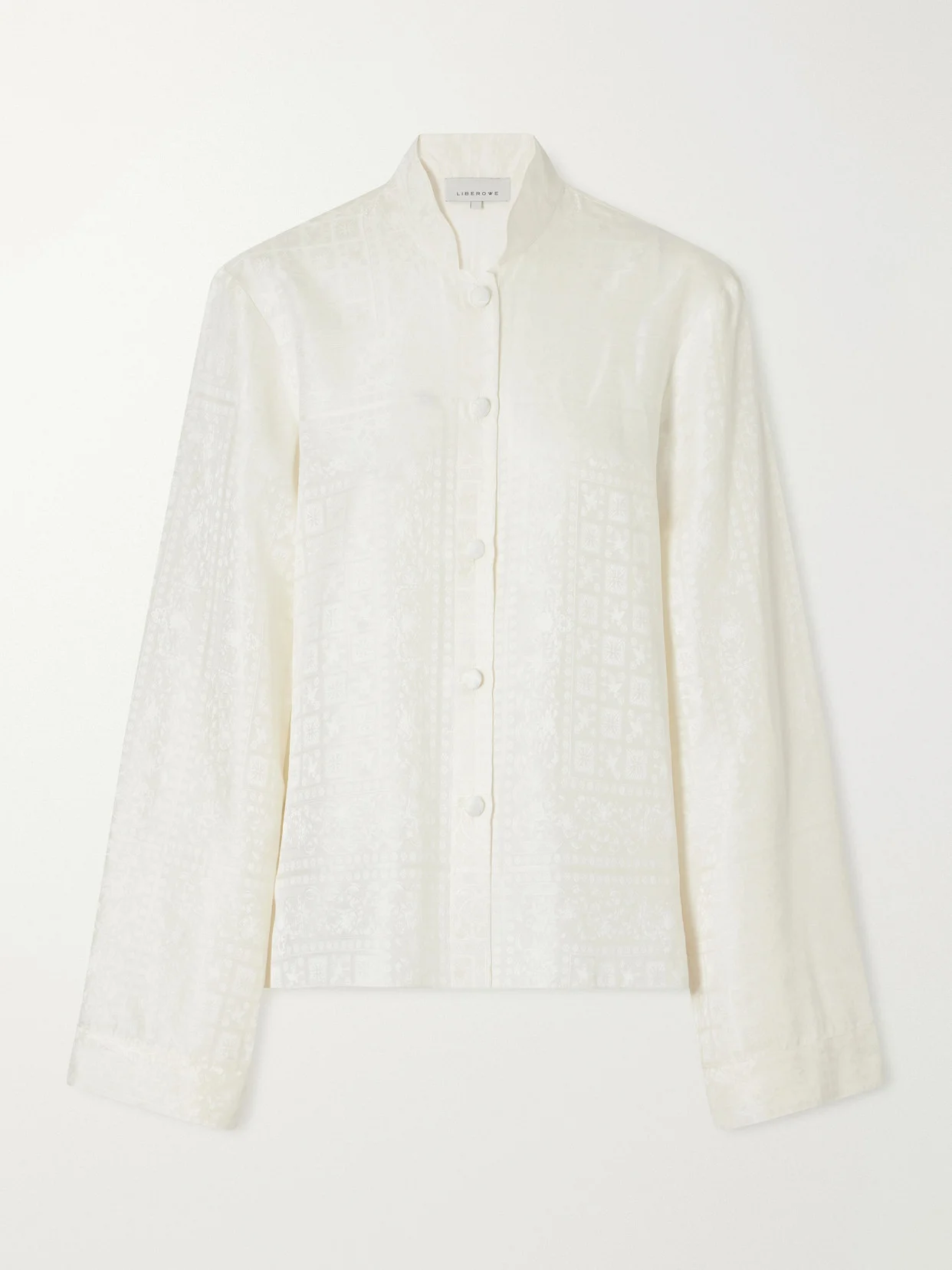Nisha Silk-jacquard Shirt - 1