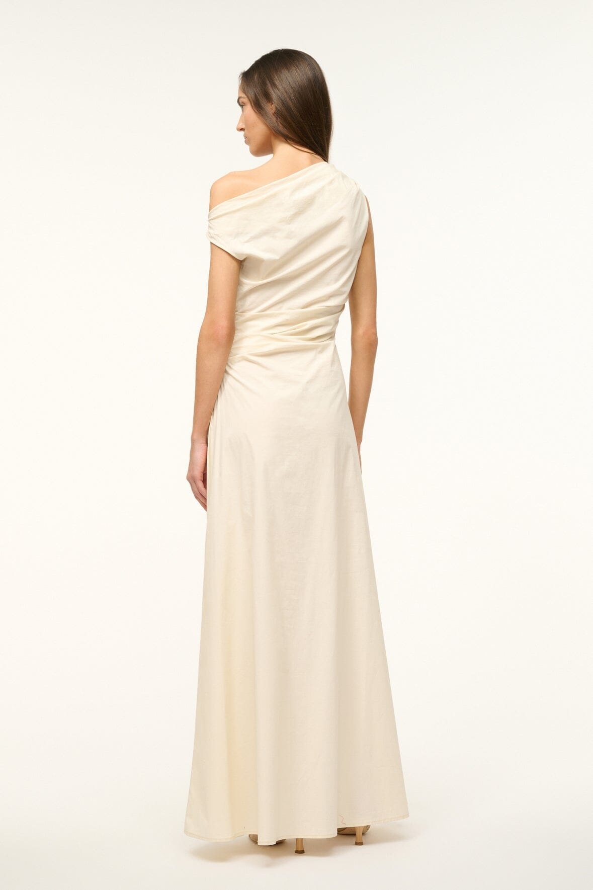 STAUD MAXI PHARE DRESS BUTTERCREAM - 4