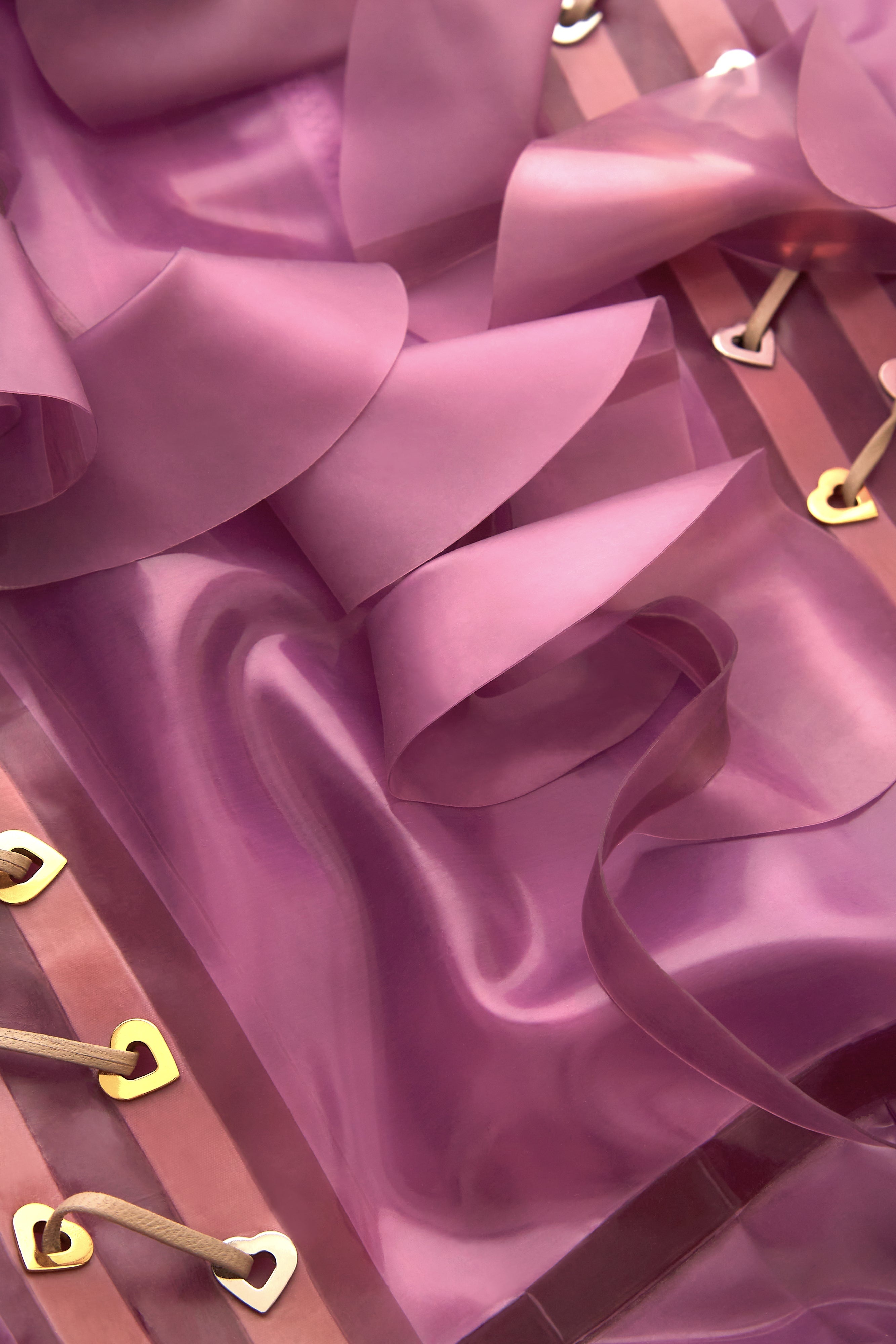 TYRA LATEX DRESS DUSTY - 4