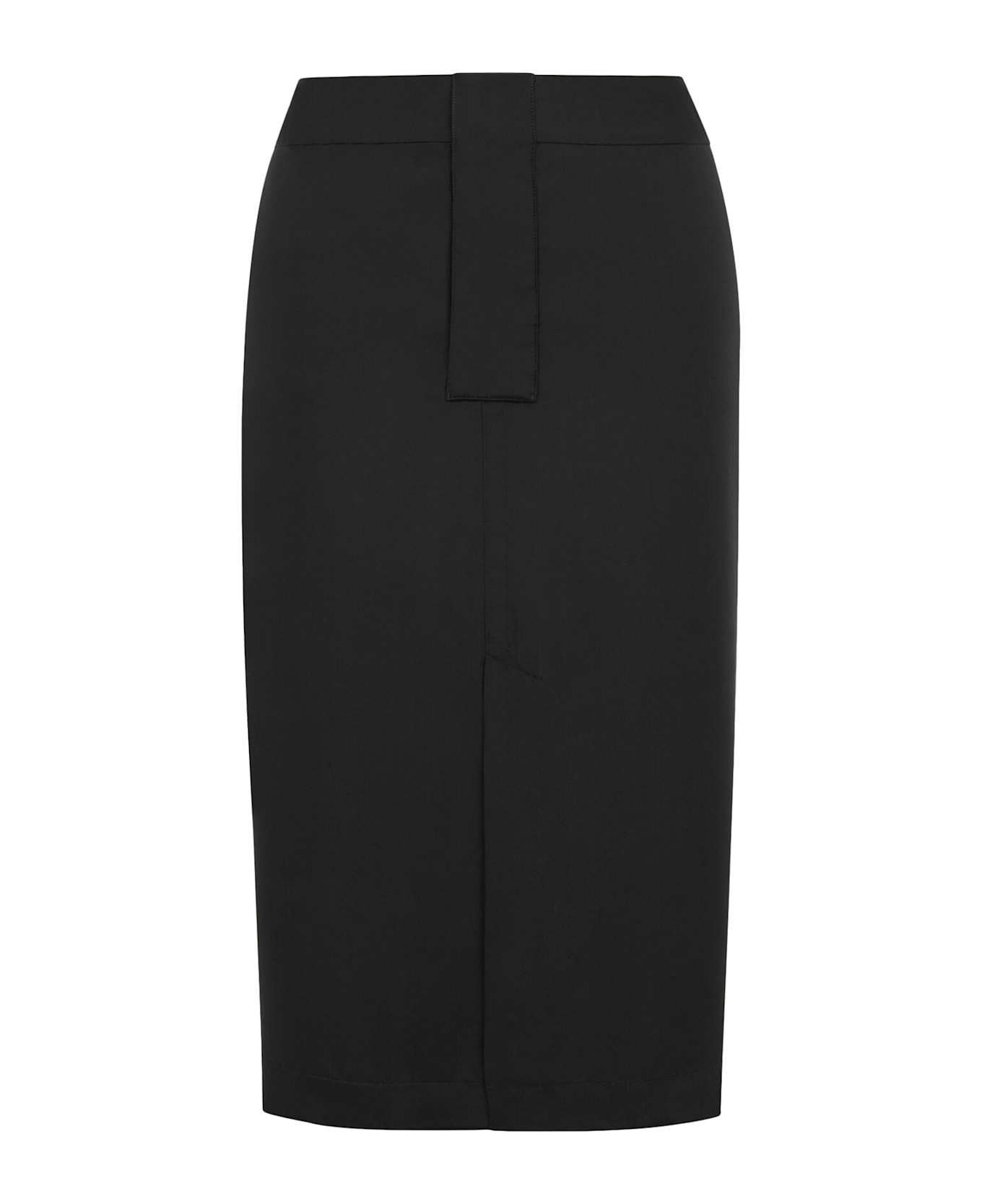 Pencil Skirt In Silk Crêpe De Chine - 1