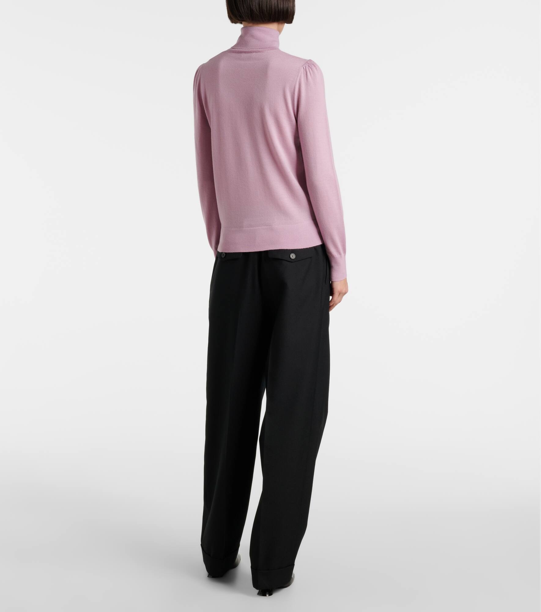 Wool turtleneck sweater - 3
