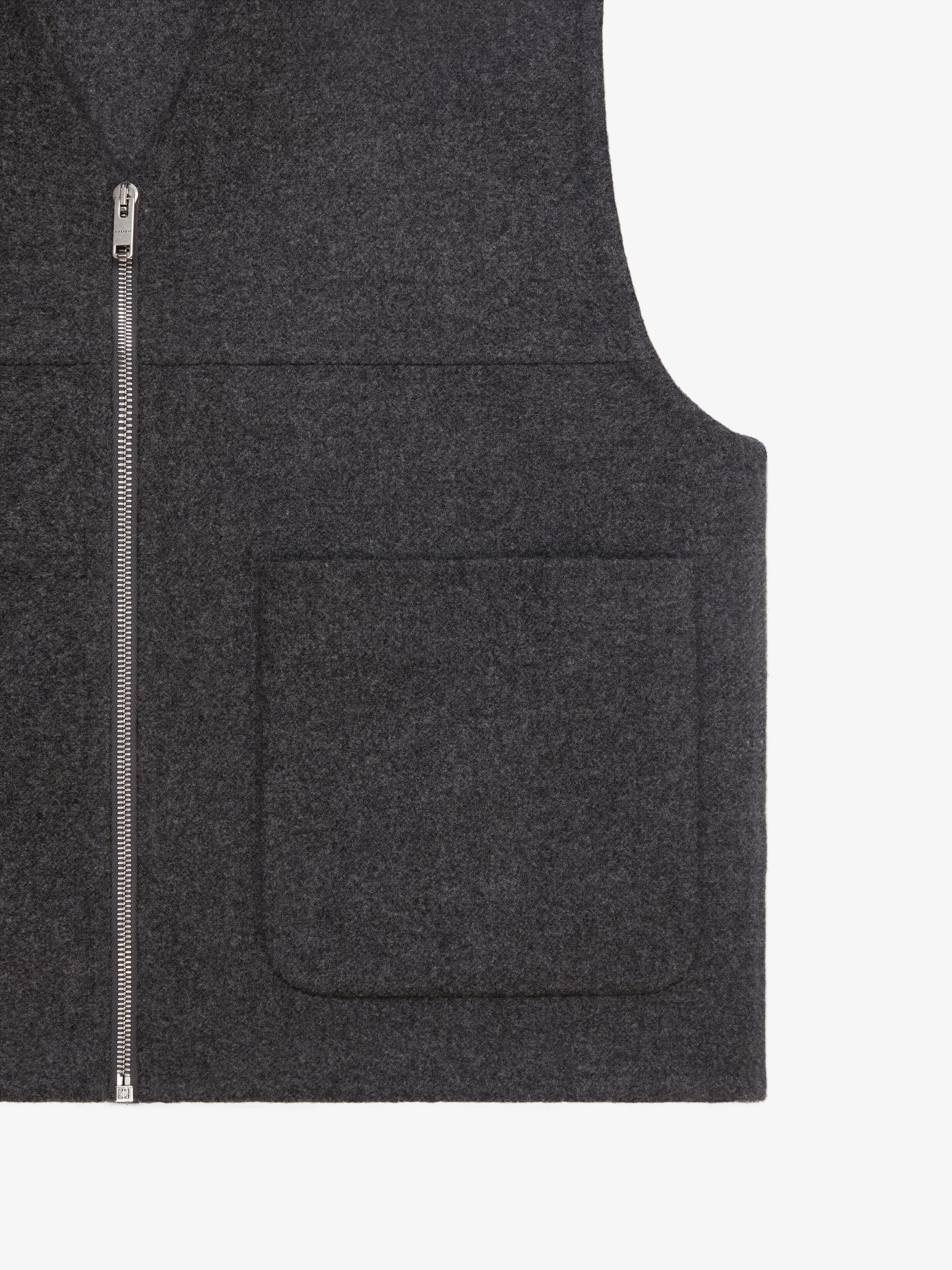WAISTCOAT IN DOUBLE FACE WOOL AND CASHMERE - 7
