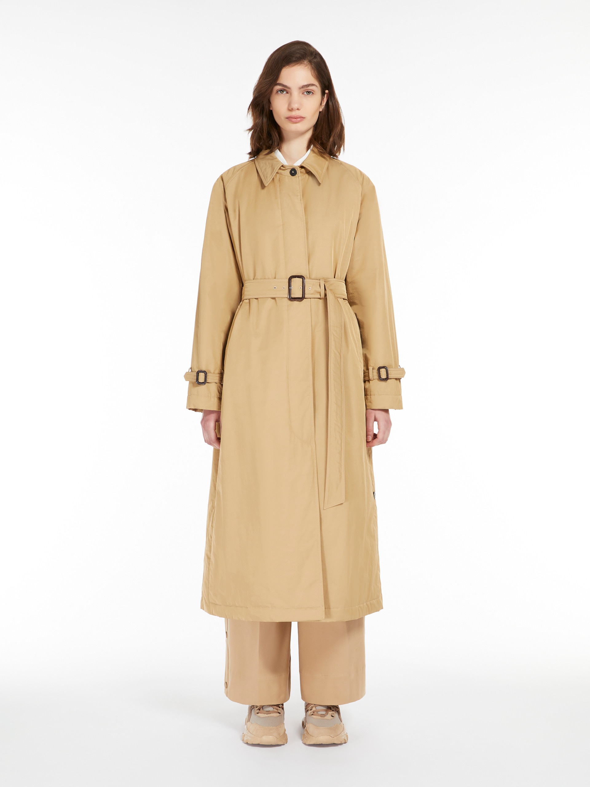 TRAFOI Reversible water-repellent cotton trench coat - 3