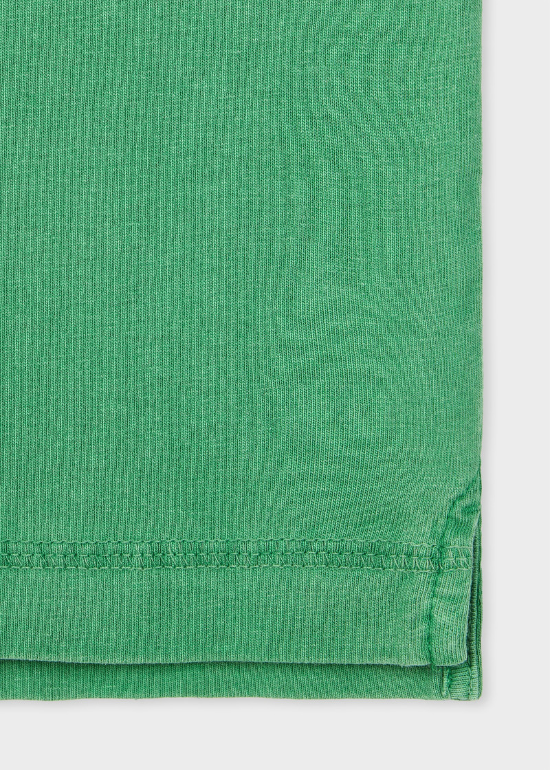 Paul Smith Green Embroidered 'Happy' T-Shirt outlook