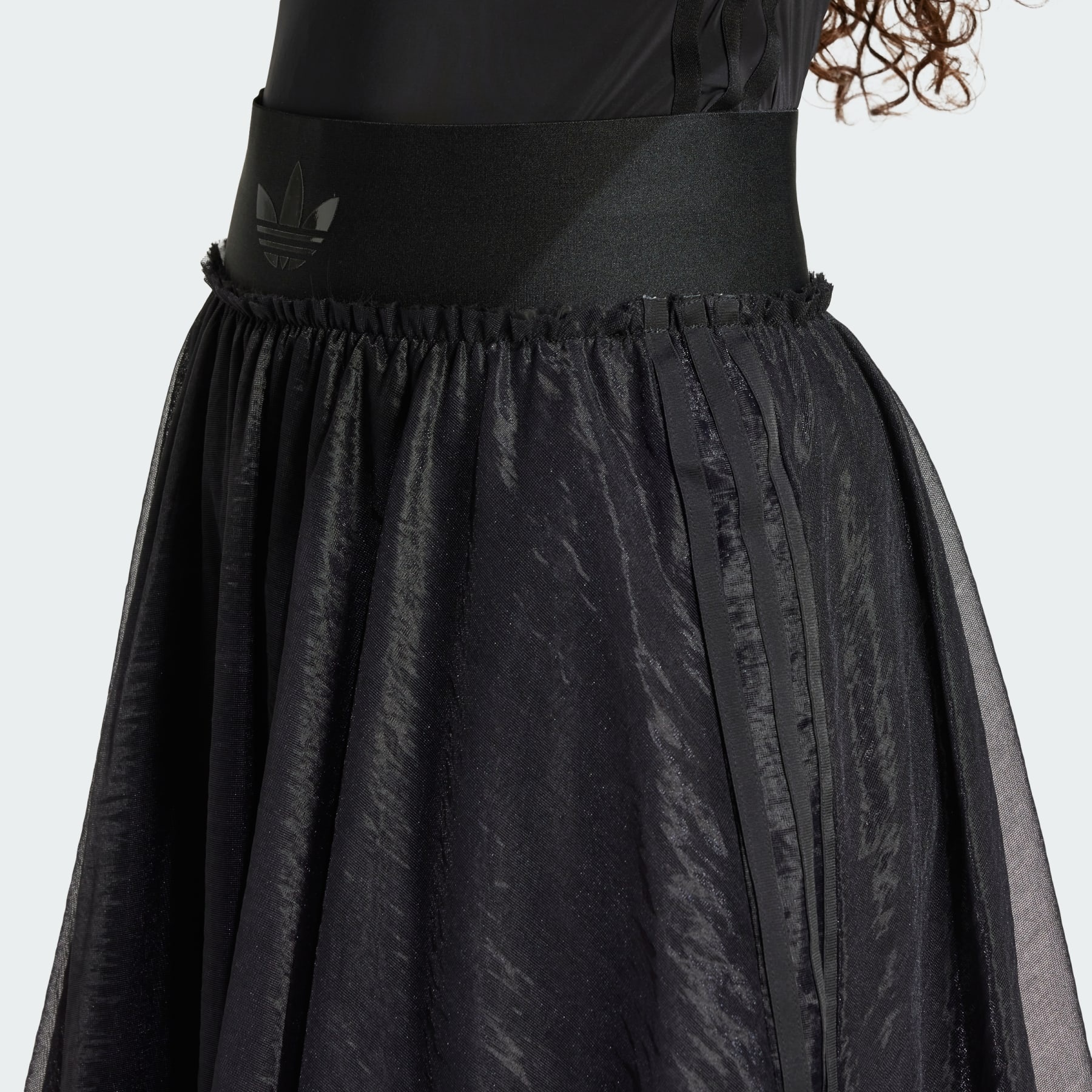 Waistband Tulle Maxi Skirt - 5