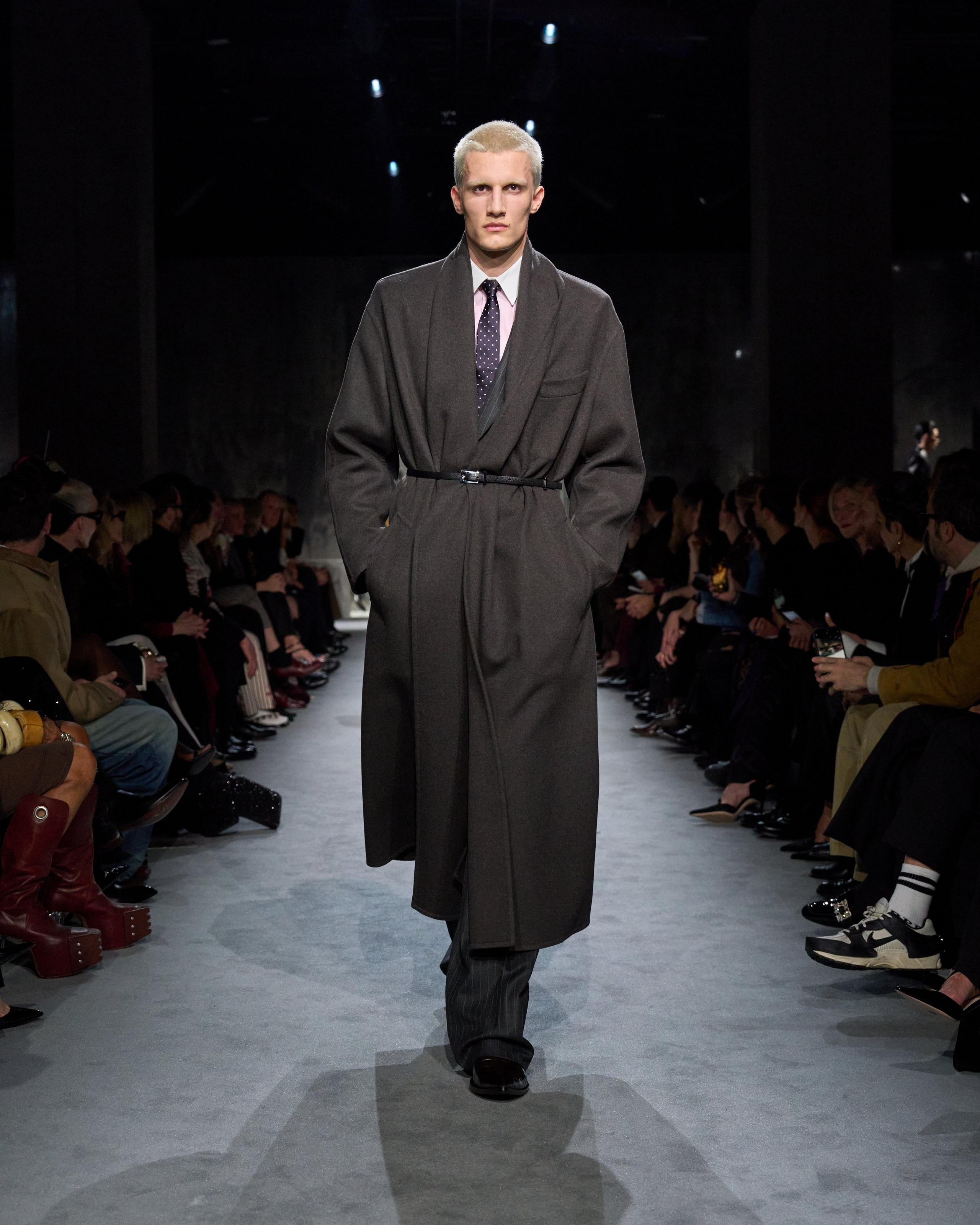 DOUBLE SPLITTABLE CASHMERE SHAWL COAT - 5