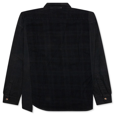 NEEDLES OVER DYED RIBBON WIDE SHIRT - BLACK outlook