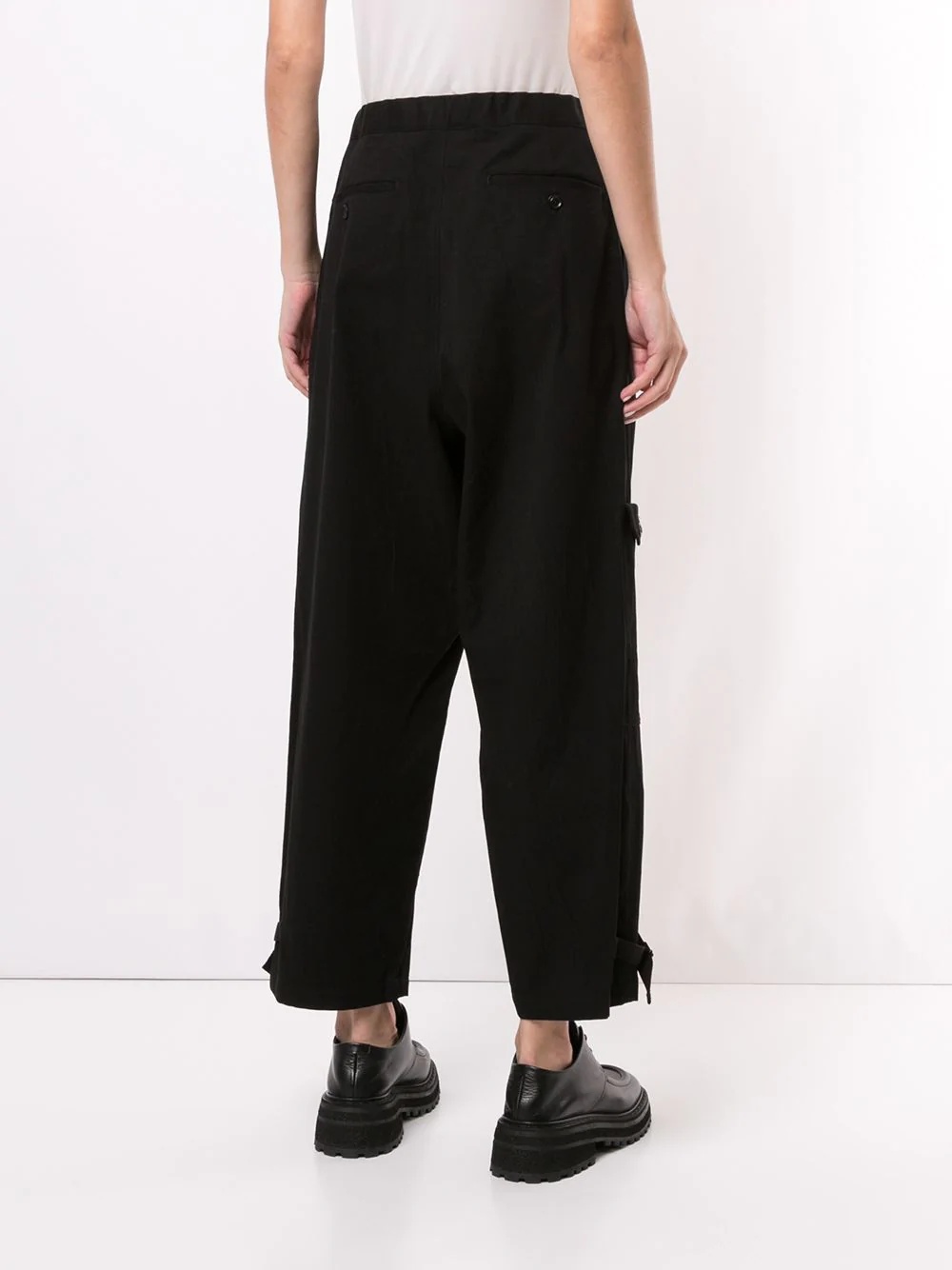 loose fir cropped trousers - 4