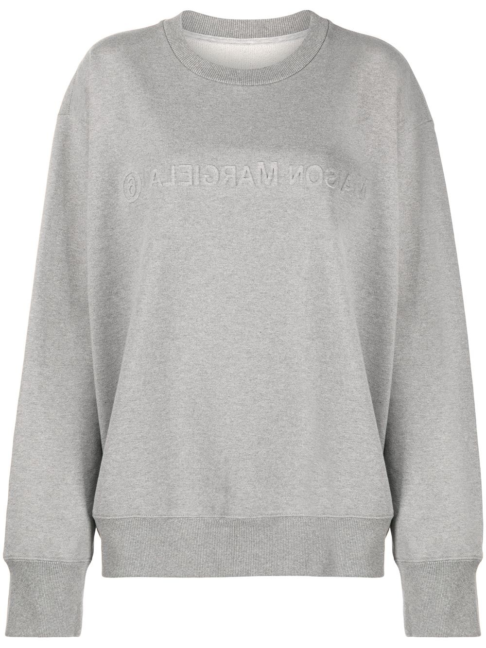 embossed-logo sweatshirt - 1