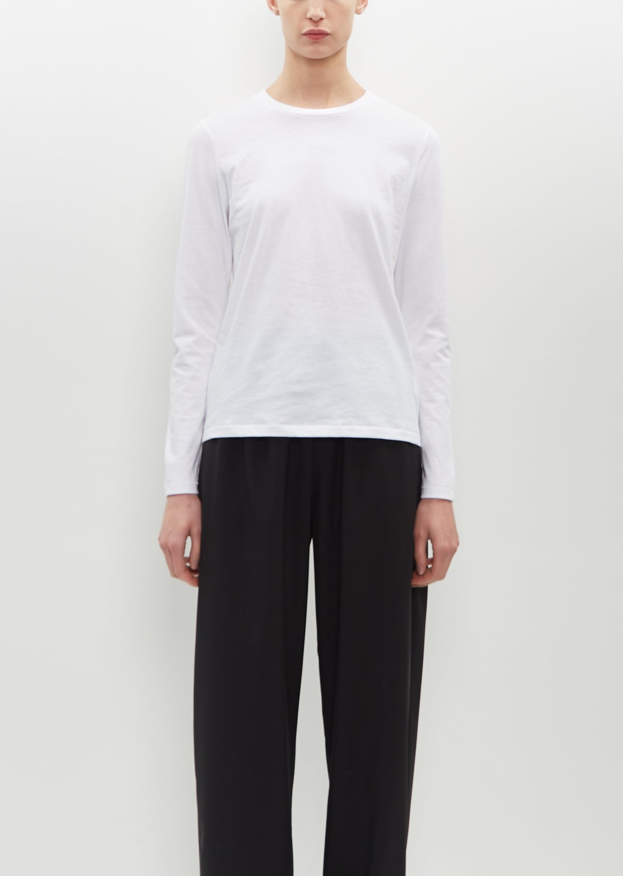 Long Sleeve Mini Boy T-Shirt — Optic White - 2