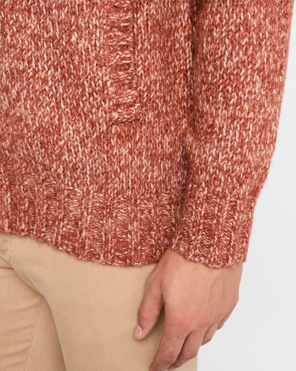 Men's Chunky Knit Full-Zip Sweater - 5