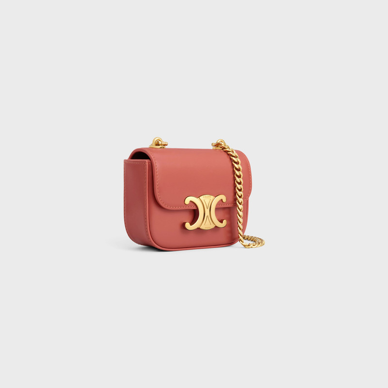 CELINE MINI CHAIN CLAUDE in Shiny calfskin outlook
