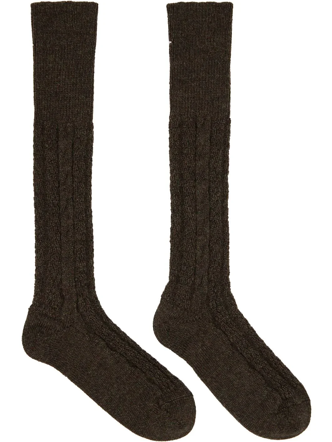 Brown Bootleg Socks - 1