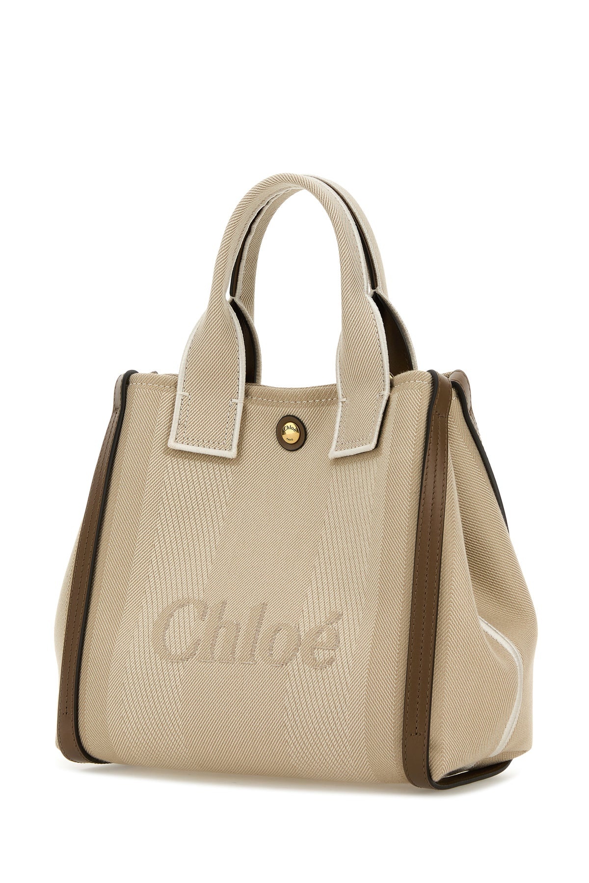 Multicolor canvas small Chloé Carry shopping bag - 2