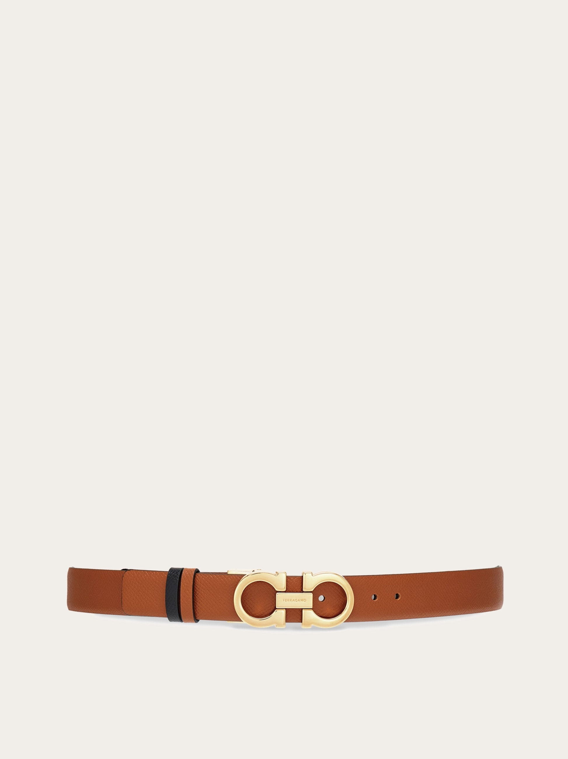 Reversible and adjustable Gancini belt - 1