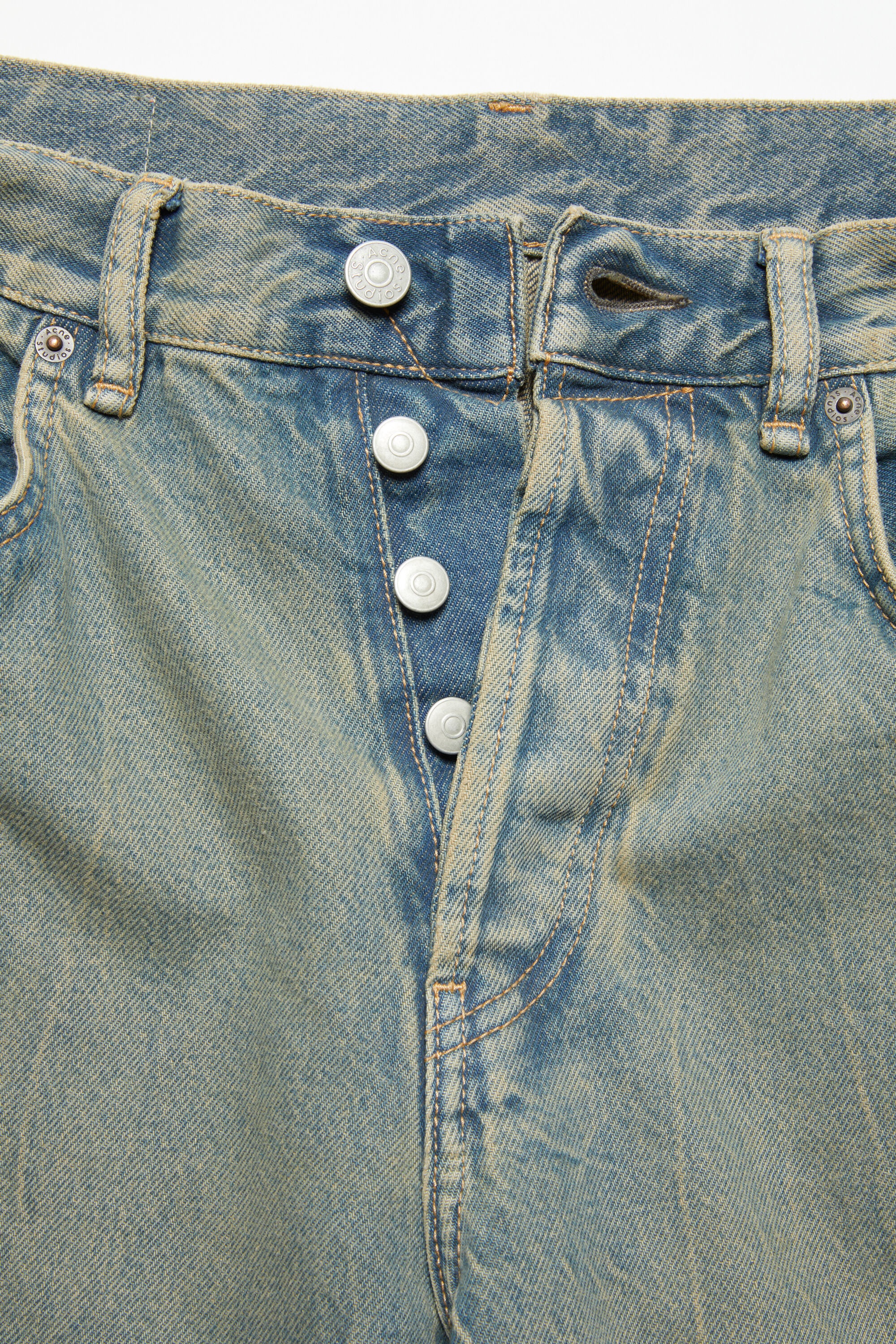 Loose fit jeans - 2021F - Blue/beige - 7