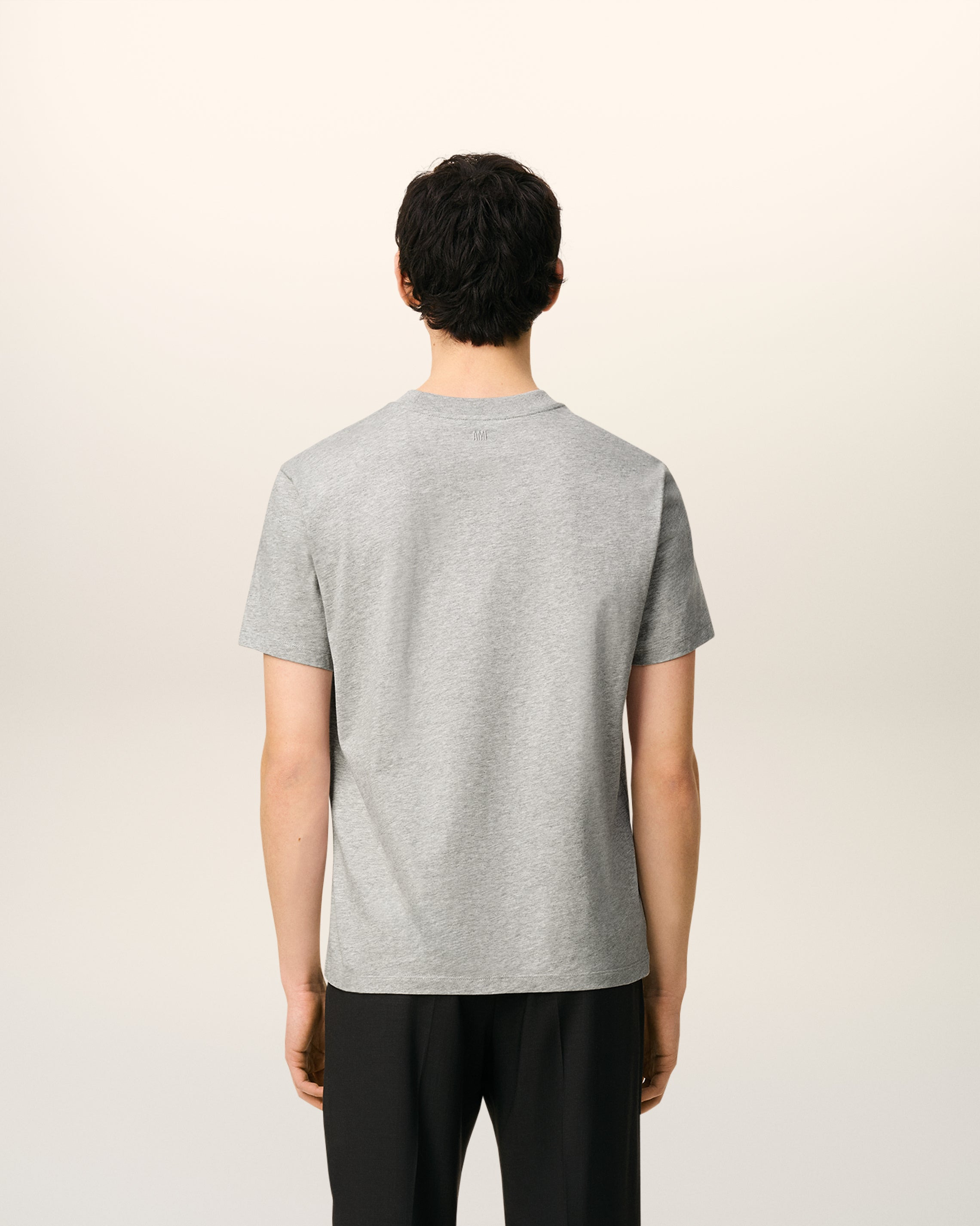 GREY COTTON AMI DE COEUR T-SHIRT - 5