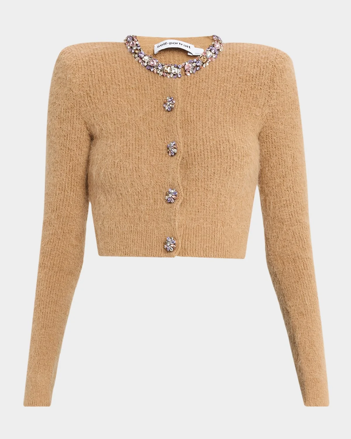 Embellished Wool-Blend Cardigan - 1