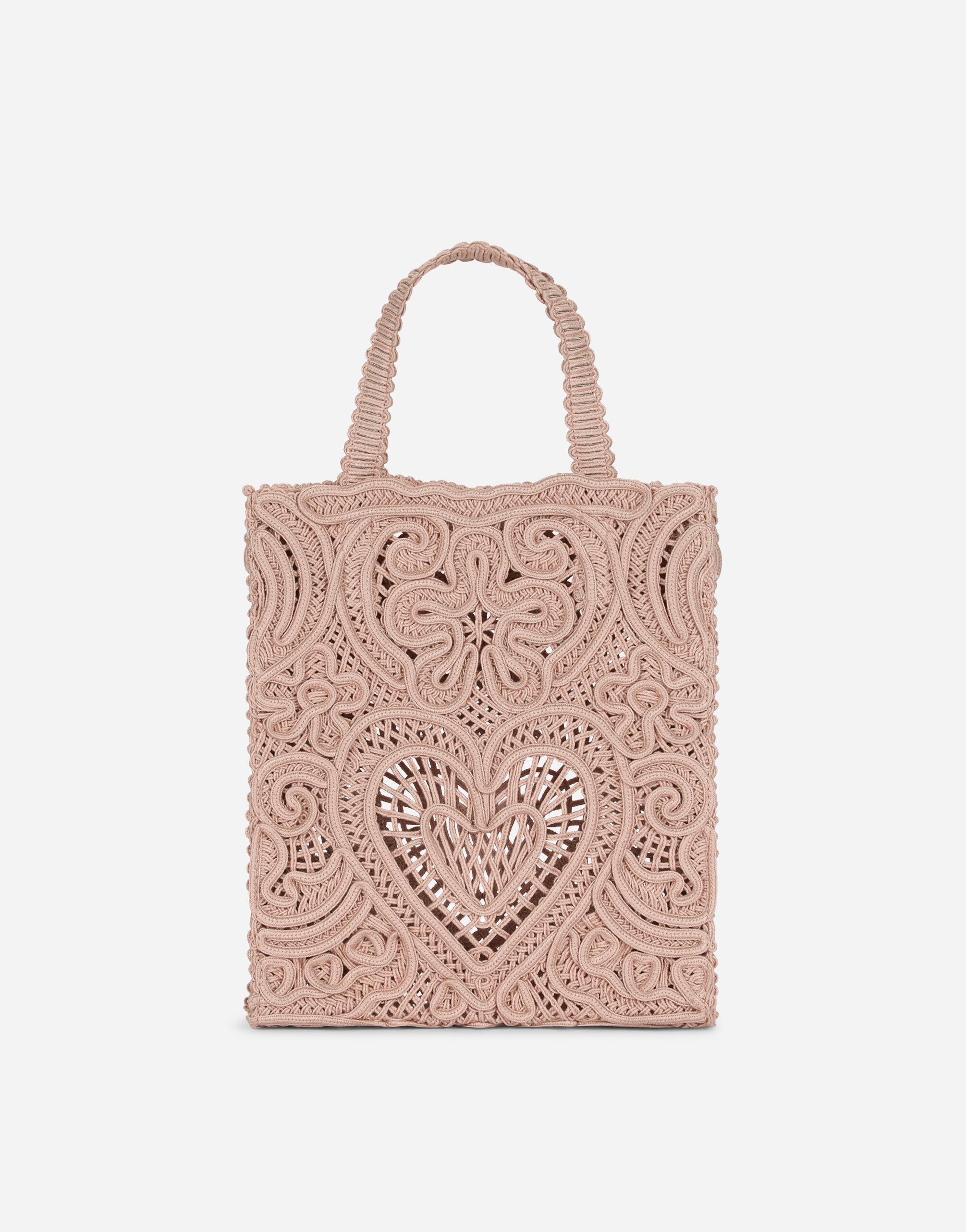 Small cordonetto lace shopper - 3