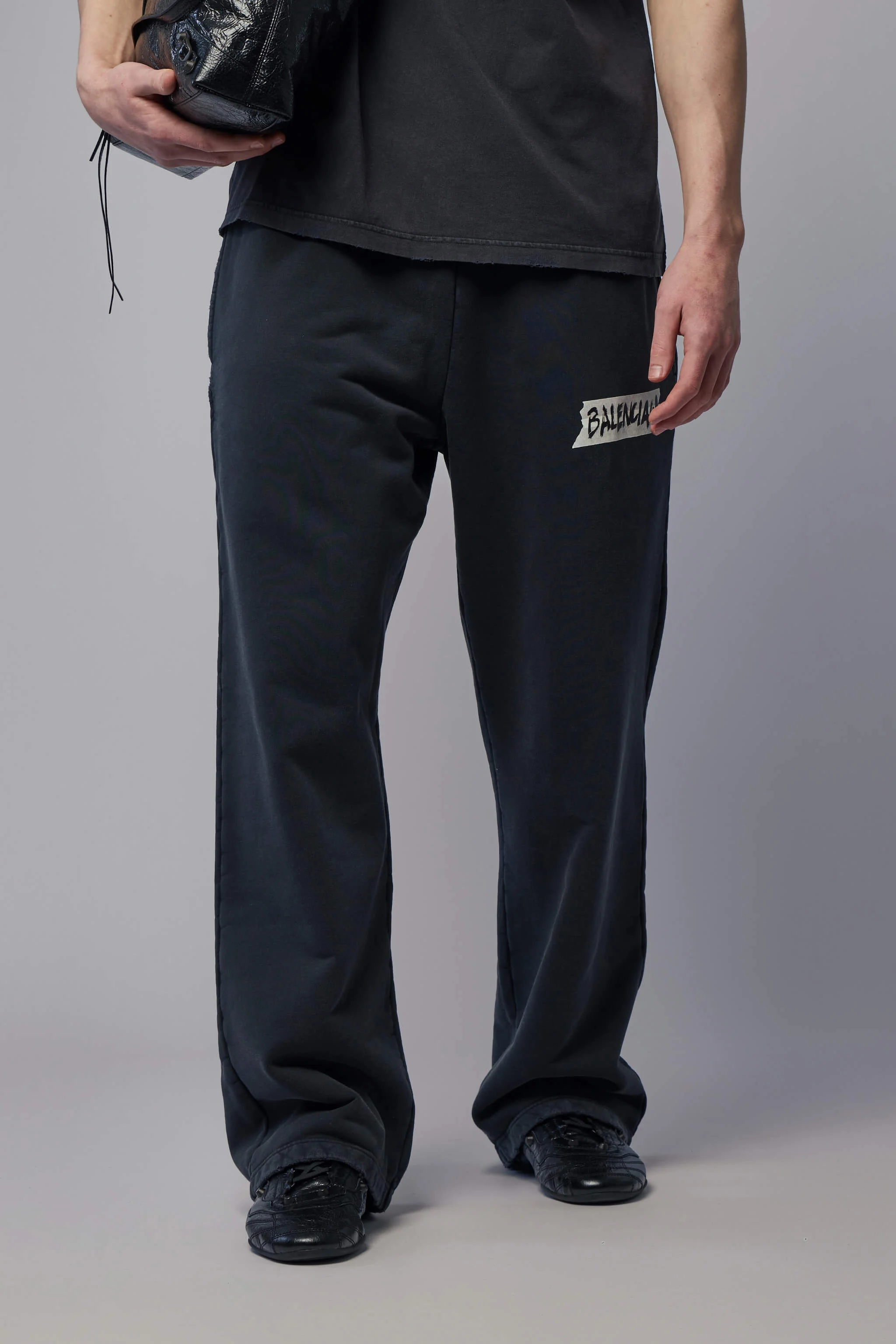 Baggy Pants Washed Black - 1
