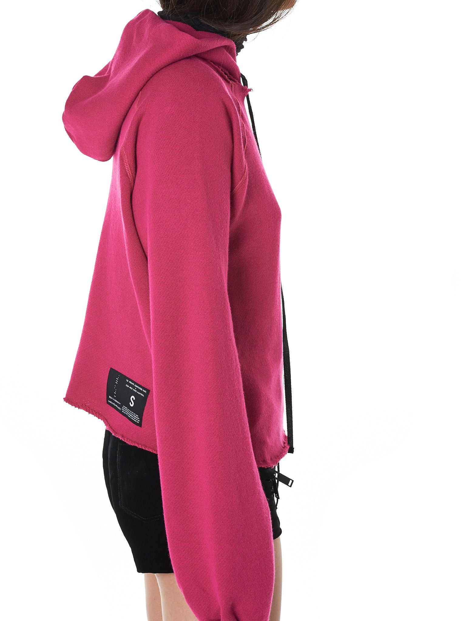 Ripped Neck Hooded Pullover - 4