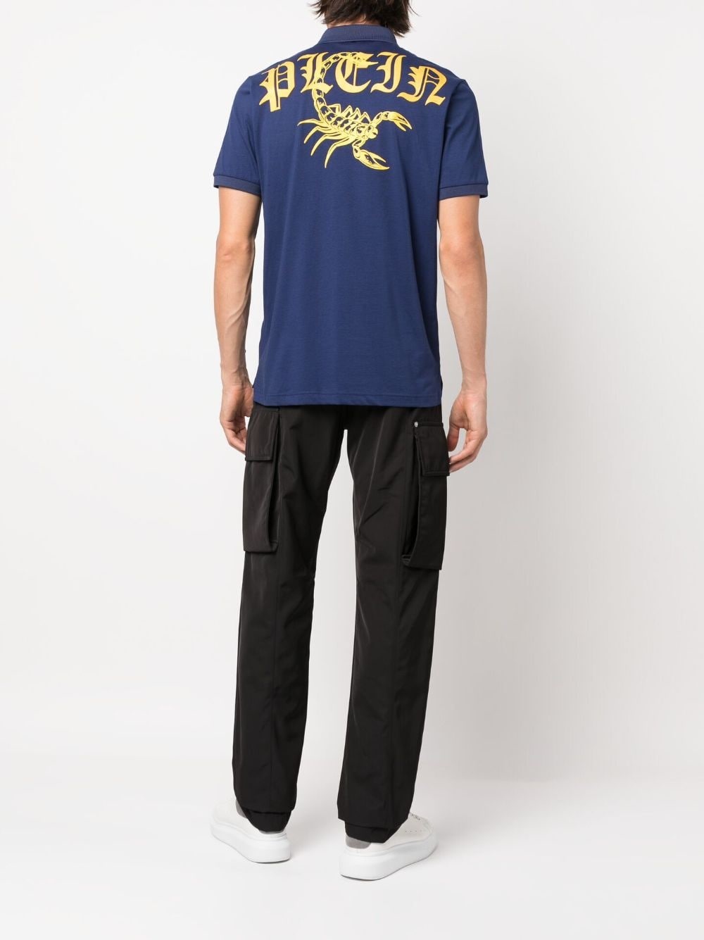 Scorpion-print polo shirt - 2
