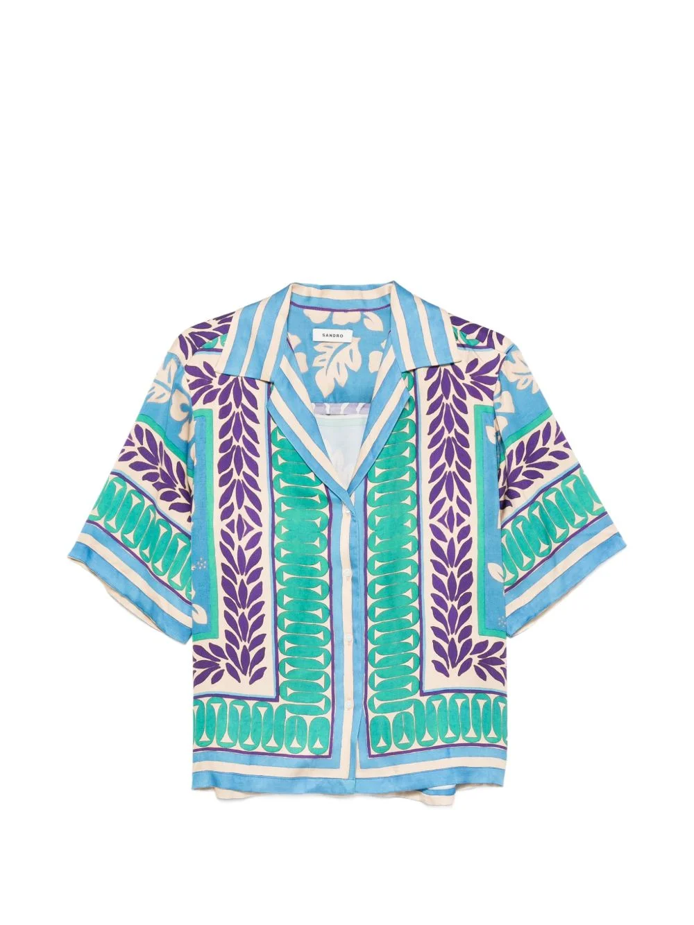 graphic-print short-sleeve shirt - 1