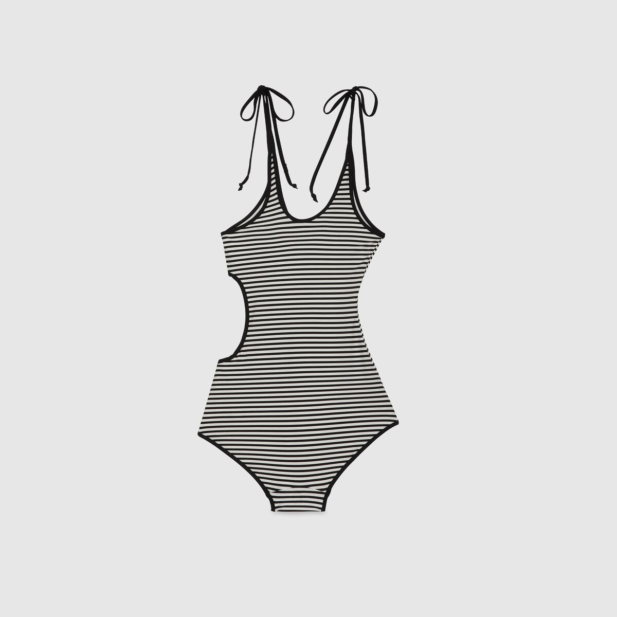 Sparkling jersey cu-out swimsuit - 7