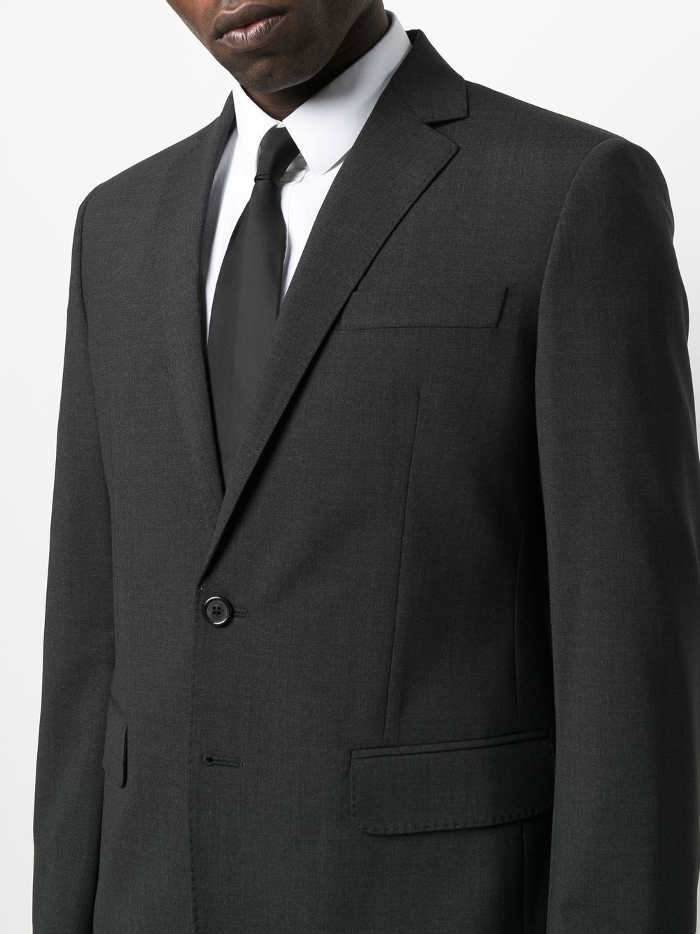 virgin-wool single-breasted suit - 5