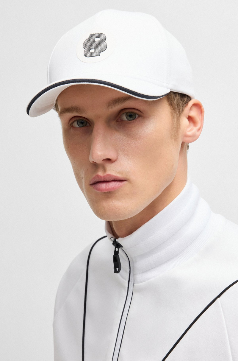 CAP WITH DOUBLE B MONOGRAM PATCH 4