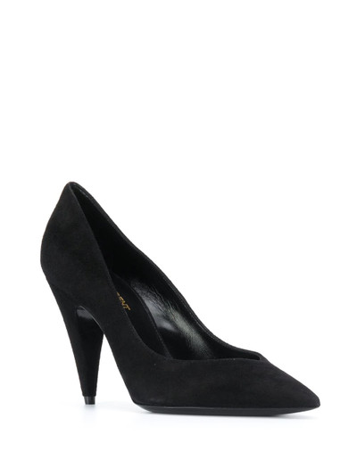 SAINT LAURENT cone heel pointed toe pumps outlook