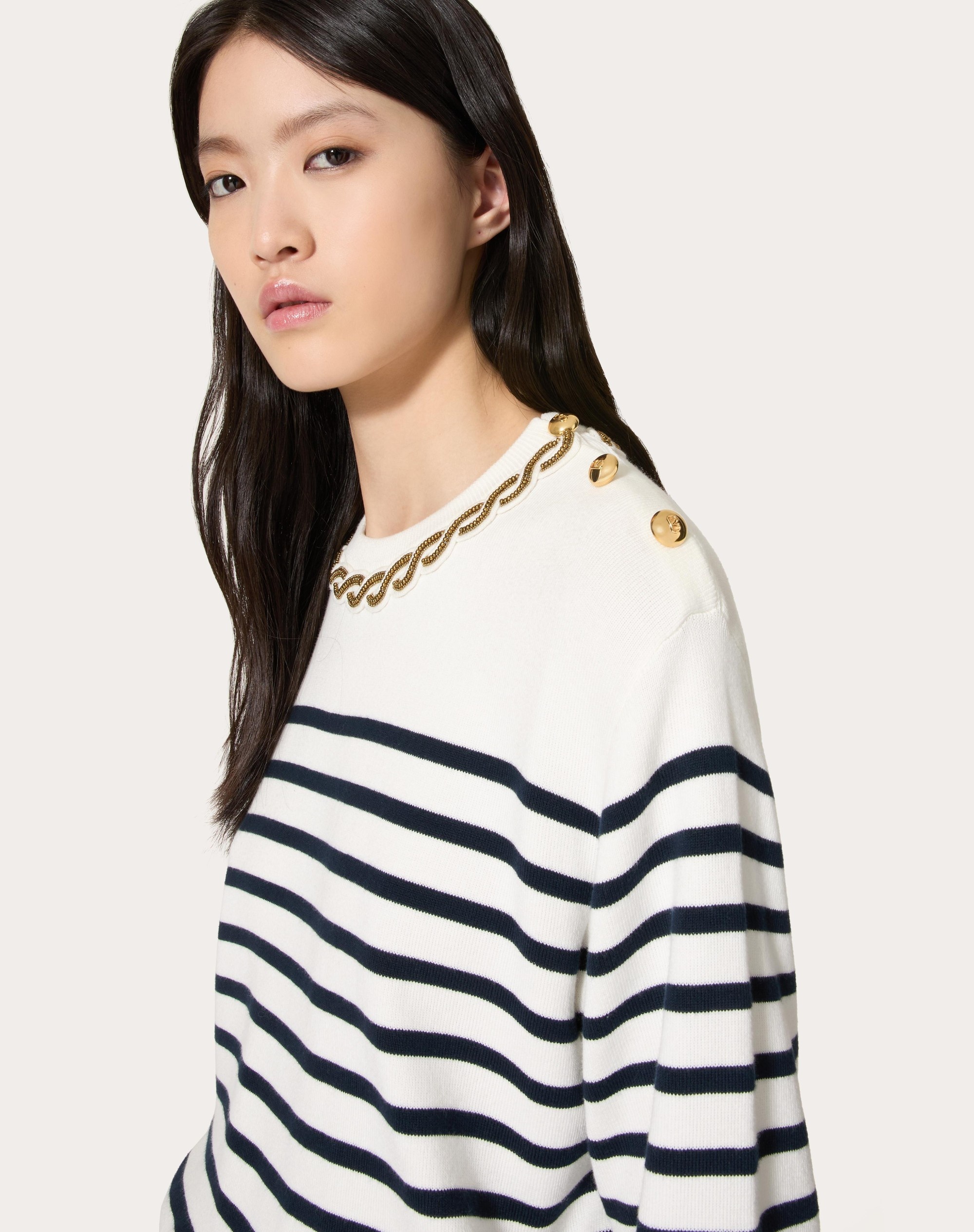 EMBROIDERED COTTON SWEATER - 5