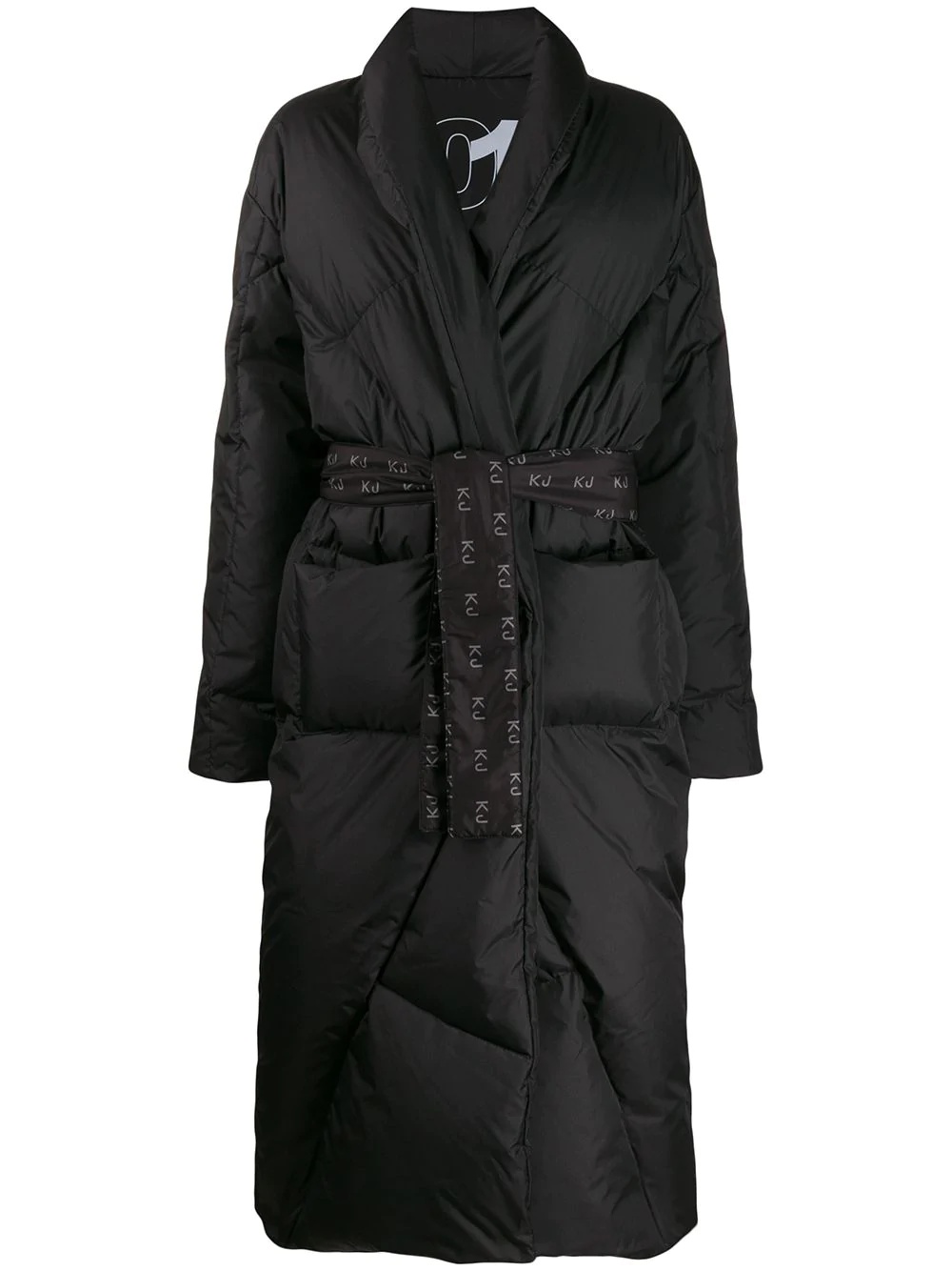 longline puffer coat - 1