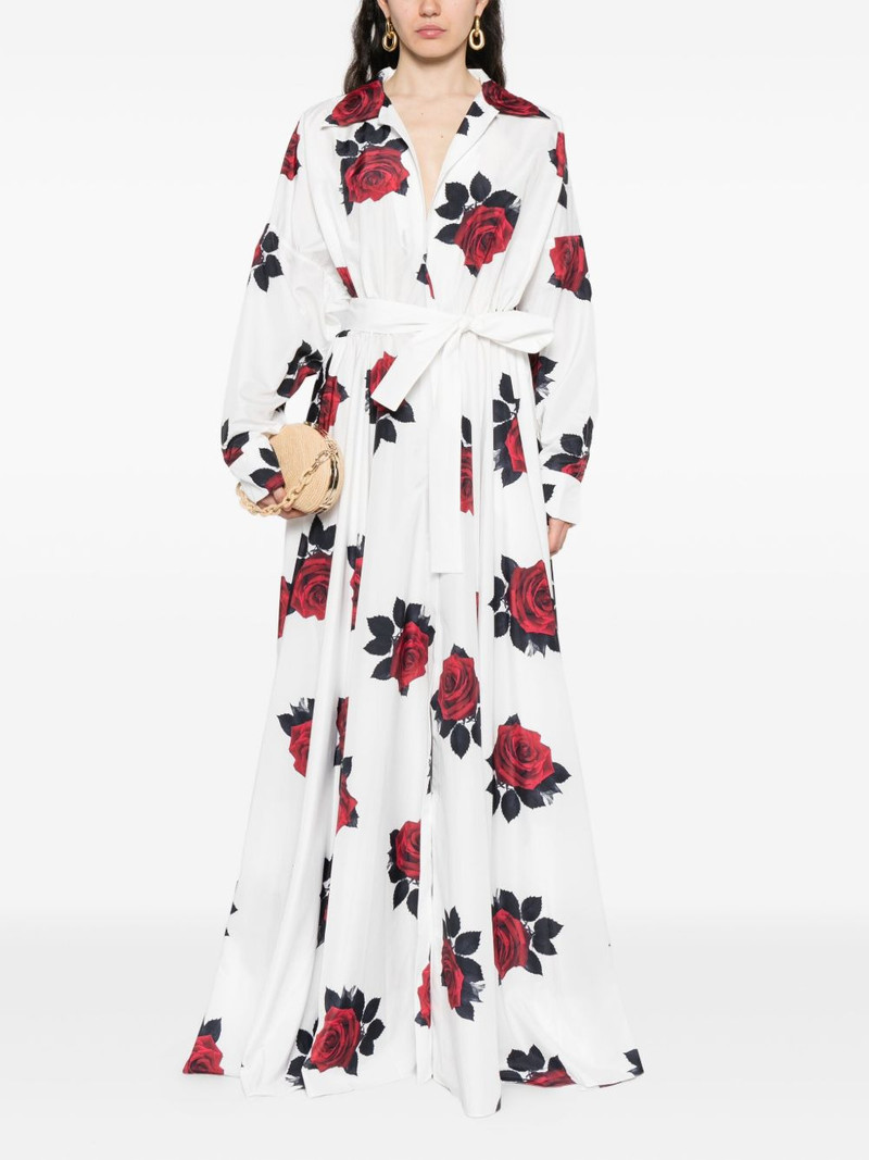 NORMA KAMALI rose-print maxi dress outlook