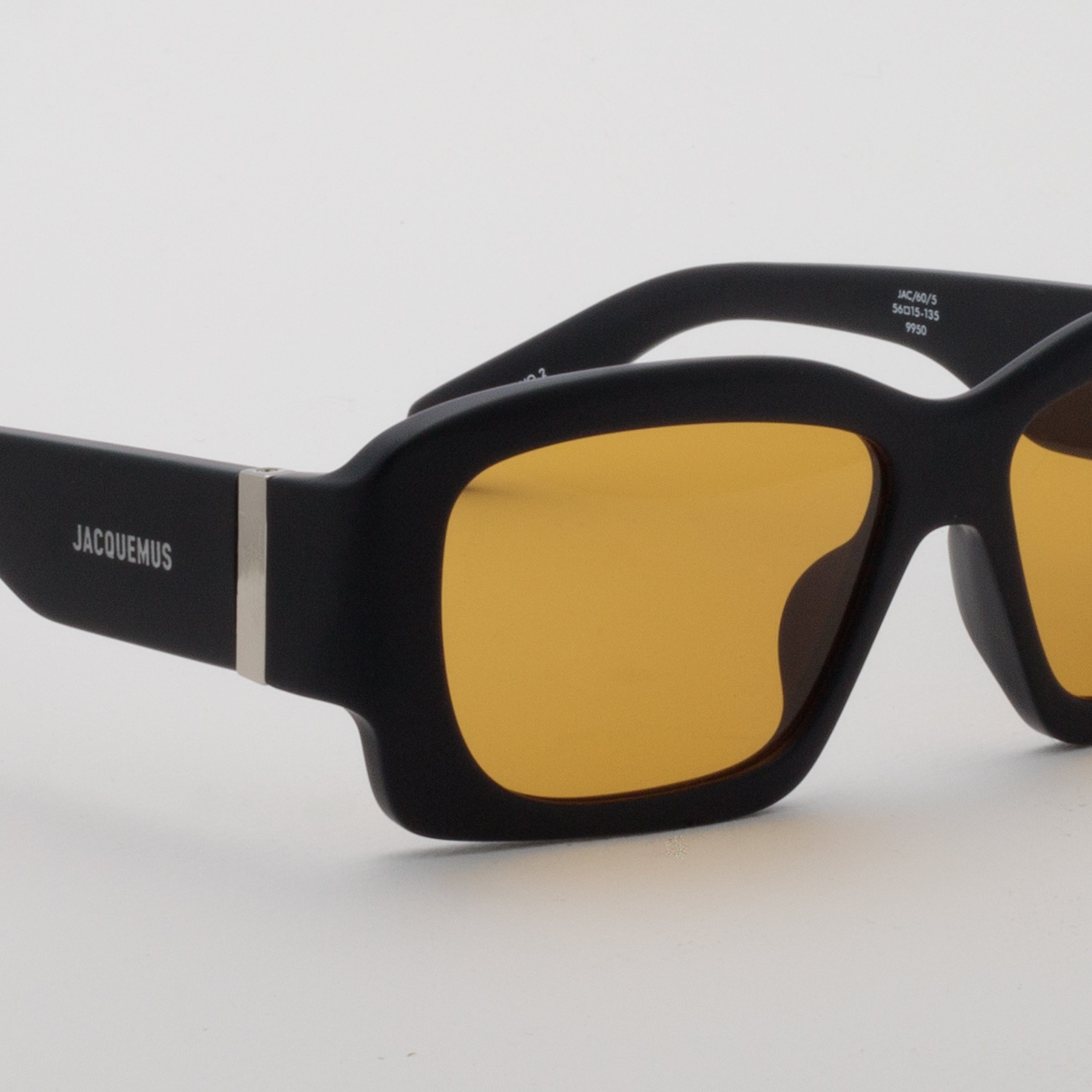 Croisiere Rectangular Sunglasses in Matt Black - 3