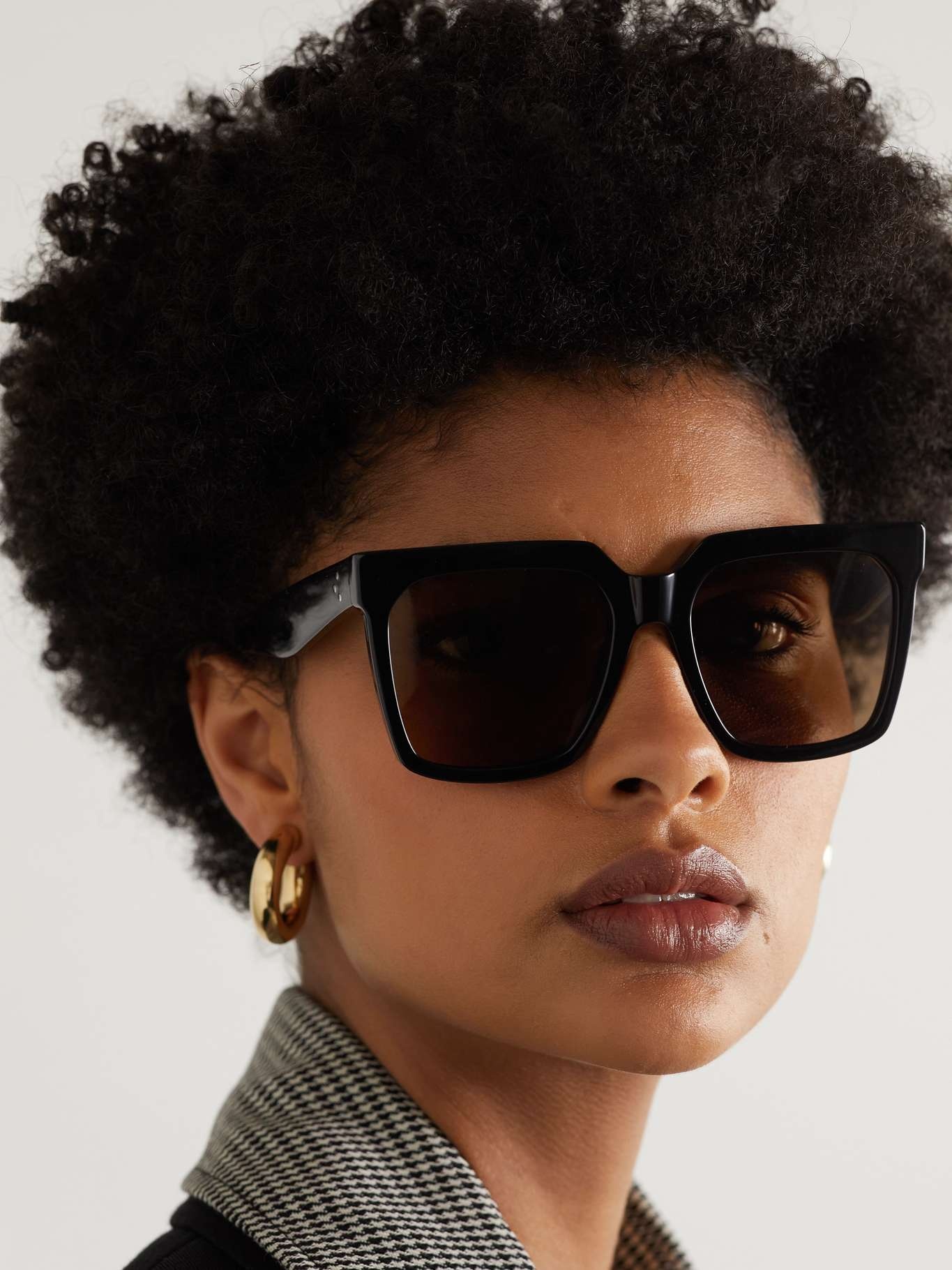 Oversized square-frame acetate sunglasses - 2