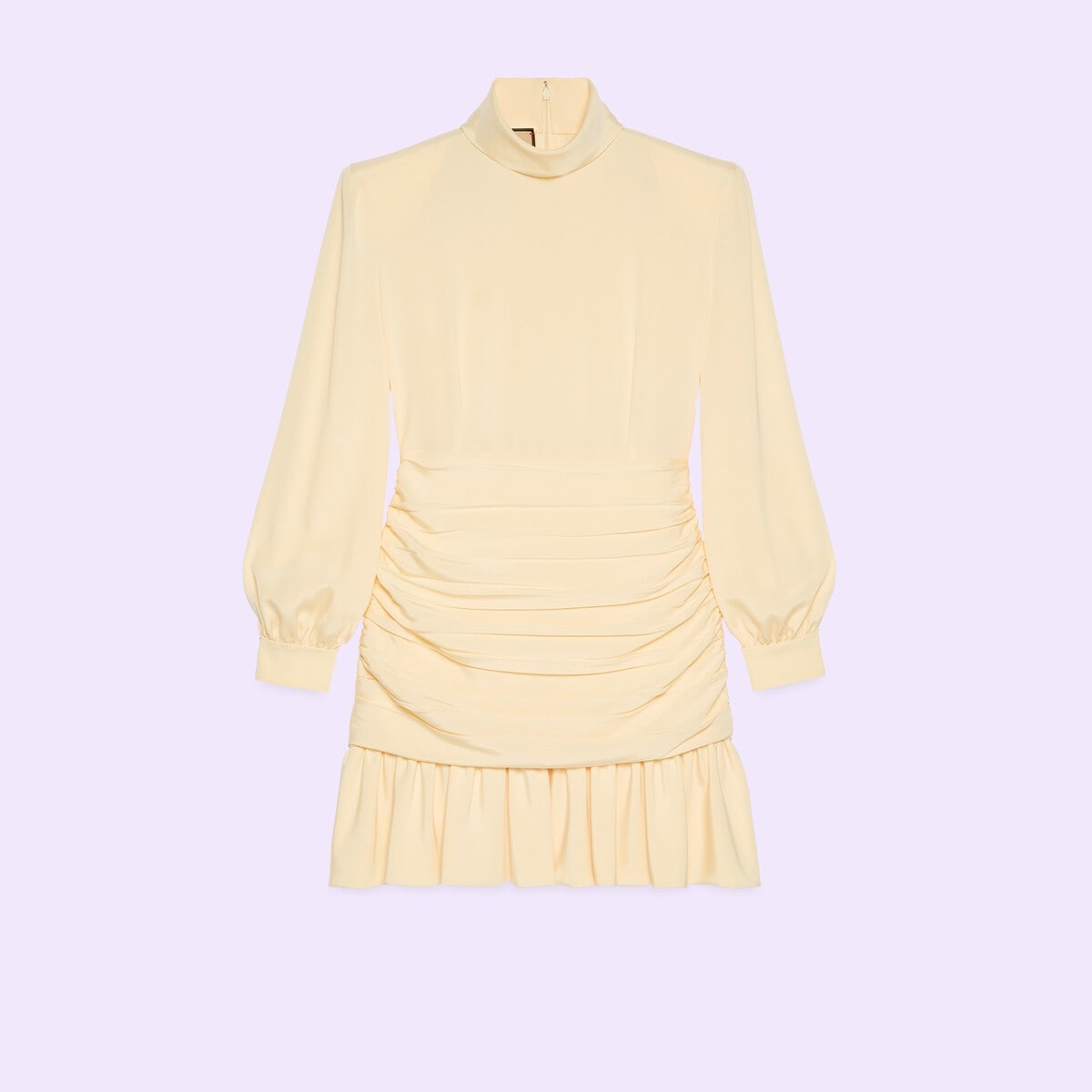 Silk dress with ruffles - 1