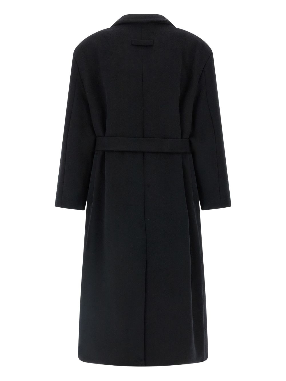 single-breasted wool coat - 2