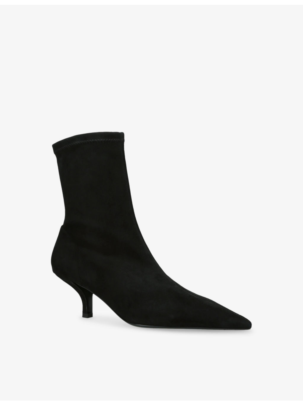Sock Suede Heeled Boots - 3