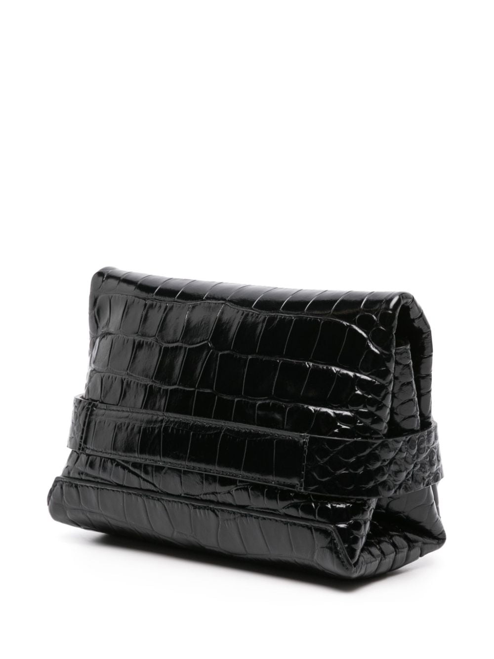 Frame embossed-crocodile crossbody bag - 3