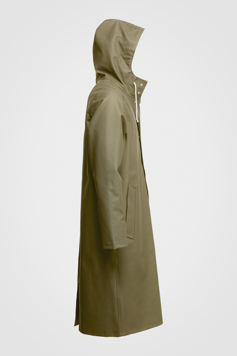 Stockholm Long Print Raincoat Aloe 5