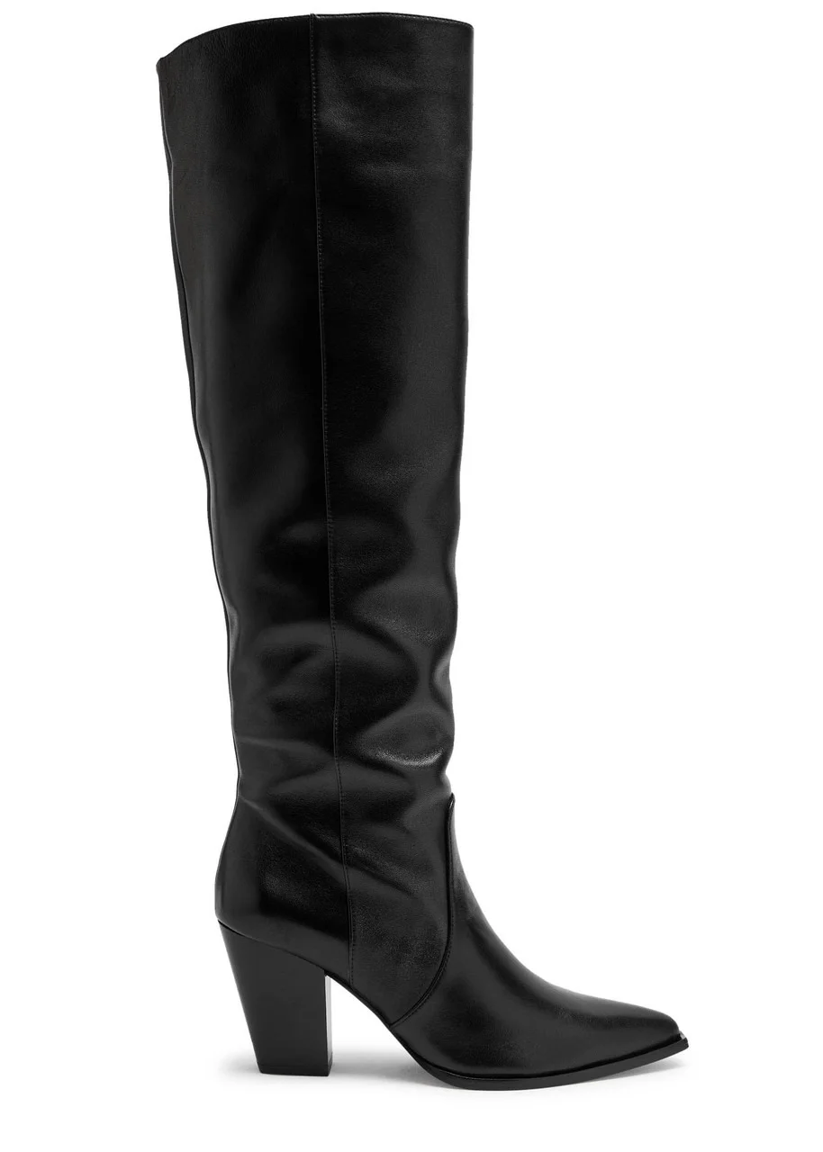 Stuart Weitzman Jolene 75 Leather Knee-high Boots - 1