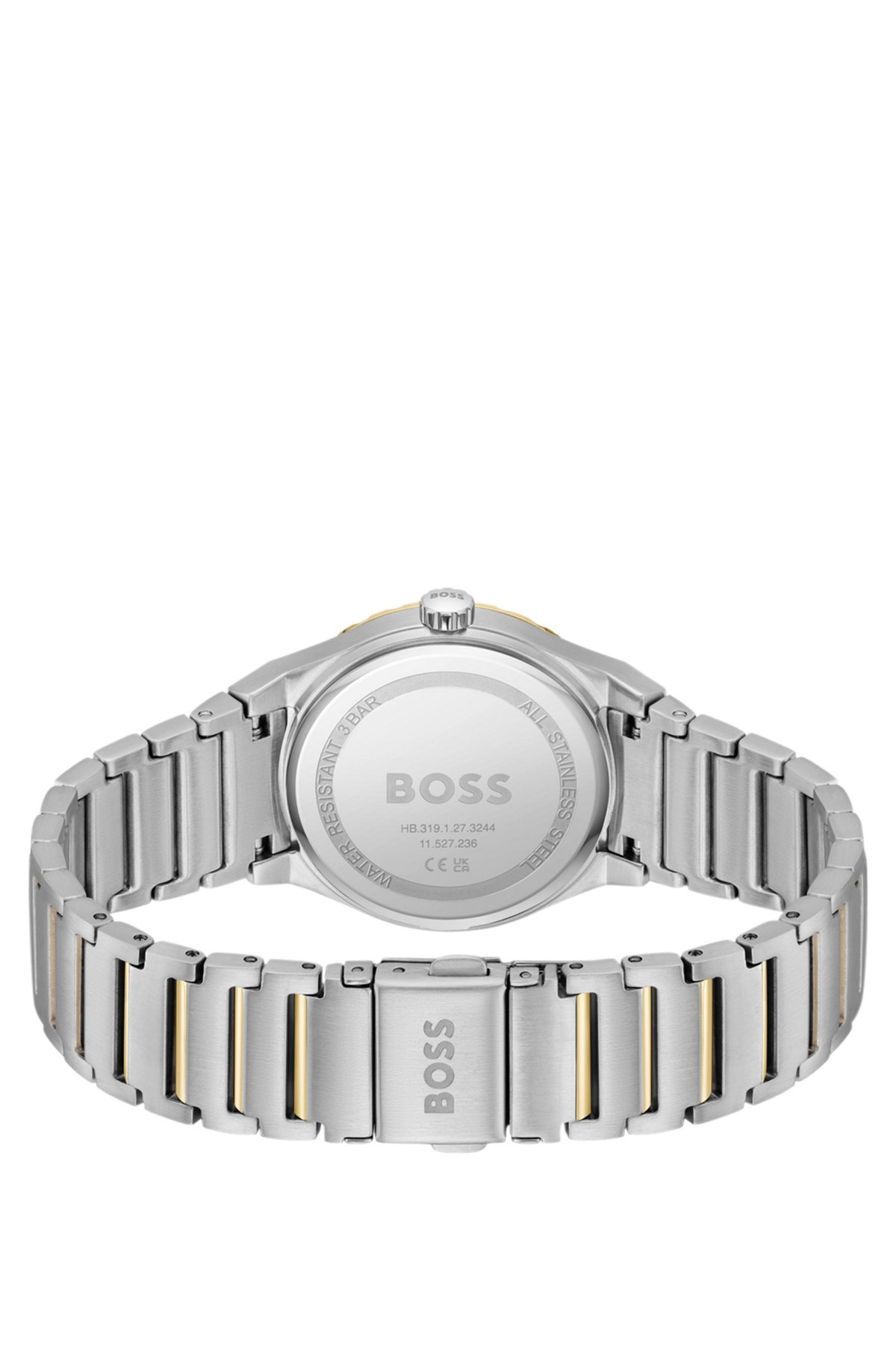 TWO-TONE WATCH WITH SILVER-WHITE DIAL - 3