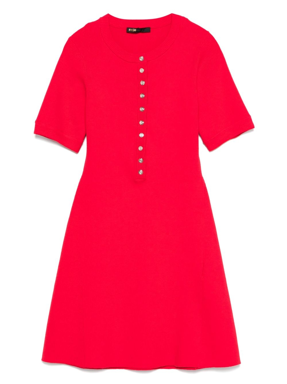 ribbed-knit mini dress - 1