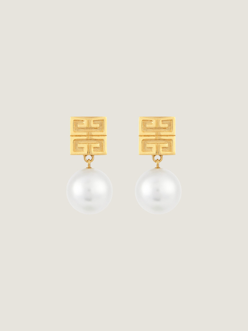 4G EARRINGS IN METAL WITH PEARLS 1