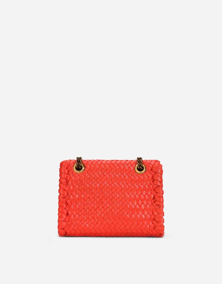 Small Devotion shoulder bag in woven nappa leather - 4